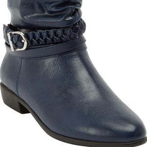 Navy Ankle Boots Size 8